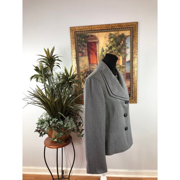 Le Suit Women's Size 10 Shawl Collar Blazer 3 Button Closure Long Sleeve Lined - Picture 2 of 8